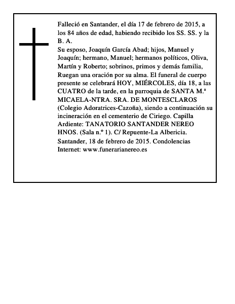 MARIA DEL CARMEN GAGO QUEIPO