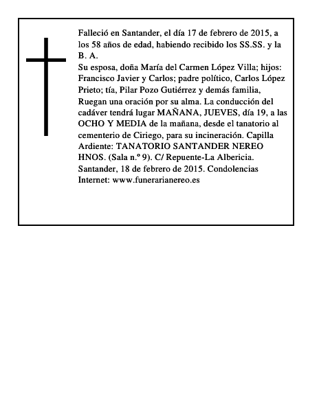 FRANCISCO JAVIER POZO ESCALADA