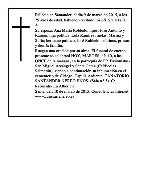 ANTONIO SAN MIGUEL FUNES