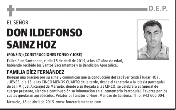 ILDEFONSO SAINZ HOZ-1