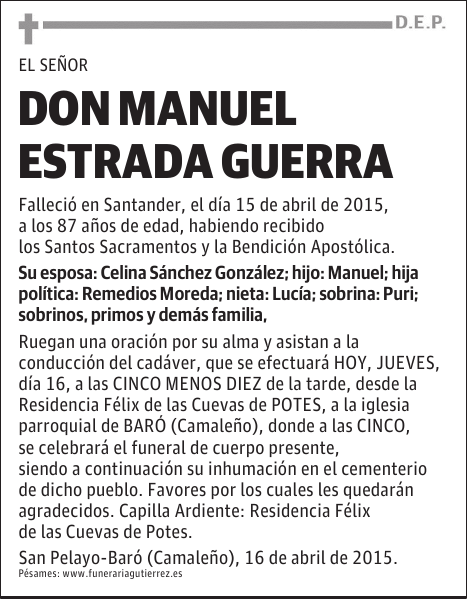 MANUEL ESTRADA GUERRA