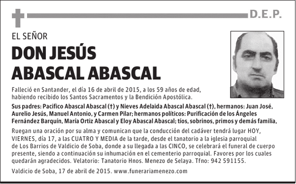 JESÚS ABASCAL ABASCAL