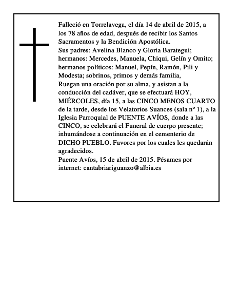 María Gloria Blanco Barategui