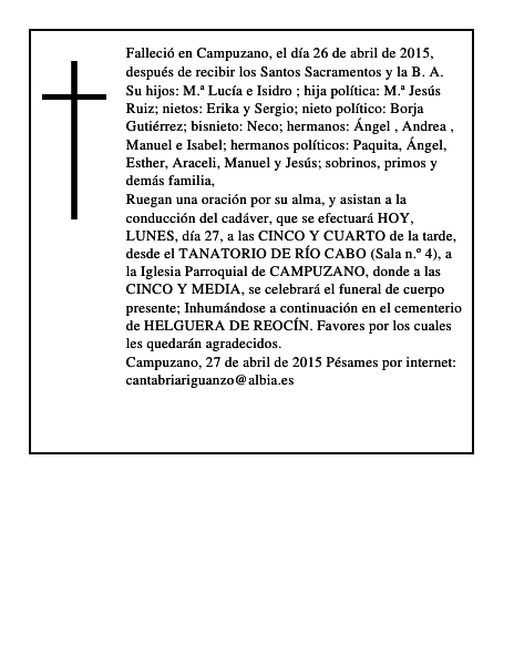 Isidro Cayón Ruiz