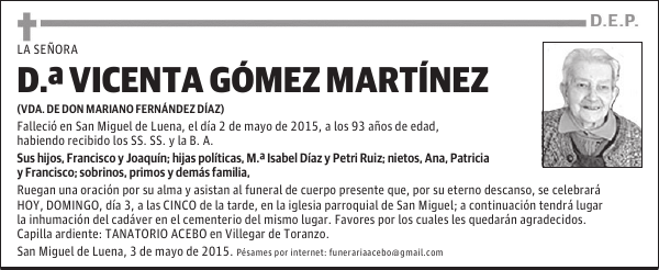 Vicenta Gómez Martínez