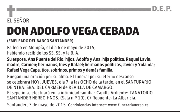 Adolfo Vega Cebada
