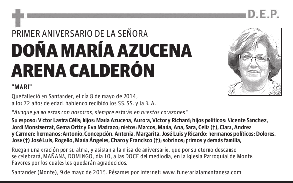 María Azucena Arena Calderón
