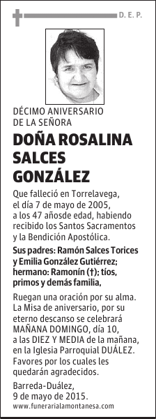 Rosalina Salces González