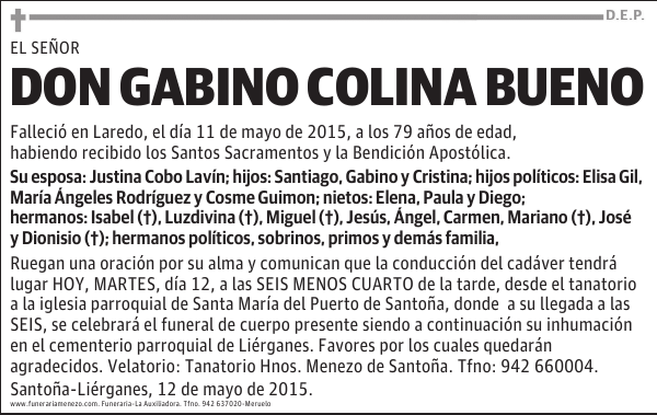 GABINO COLINA BUENO