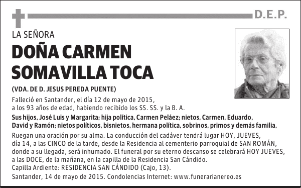 Carmen Somavilla Toca