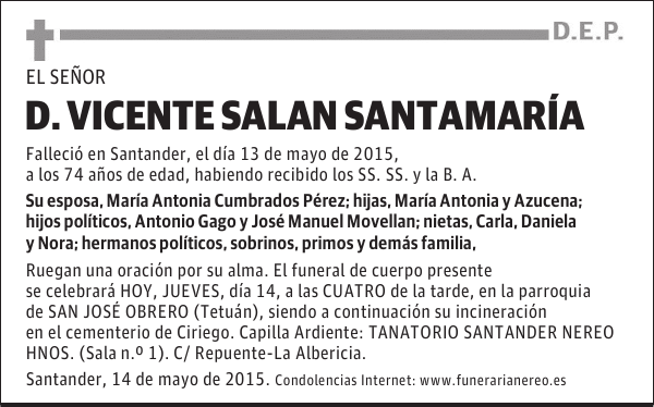 Vicente Salan Santamaría