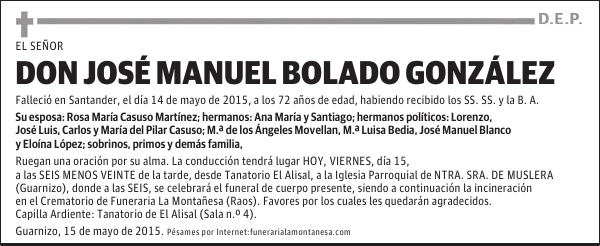 José Manuel Bolado González