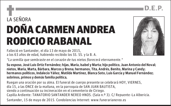Carmen Andrea Rodicio Rebanal