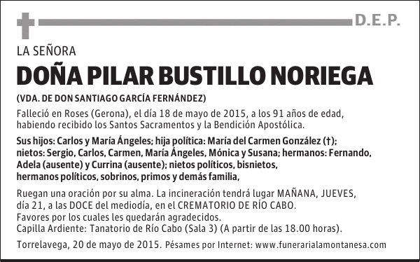 Pilar Bustillo Noriega
