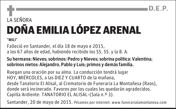 Emilia López Arenal