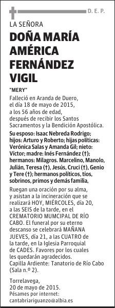 María América Fernández Vigil