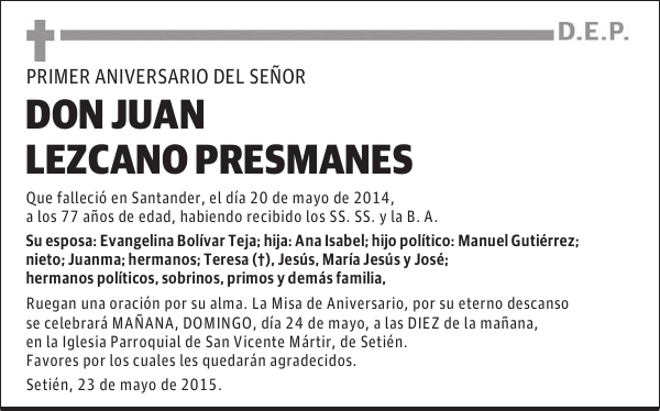 Juan Lezcano Presmanes