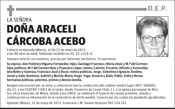 Araceli Cárcoba Acebo