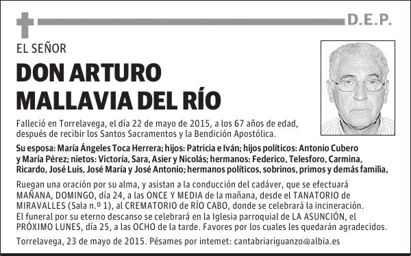 Arturo Mallavia del Río