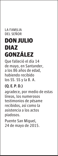 Julio Diaz González