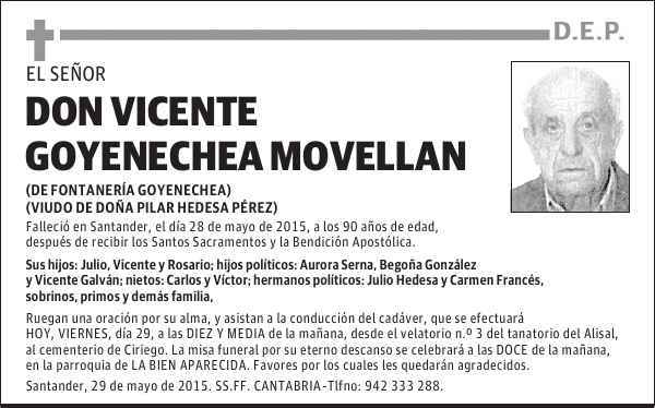 Vicente Goyonechea Movellan