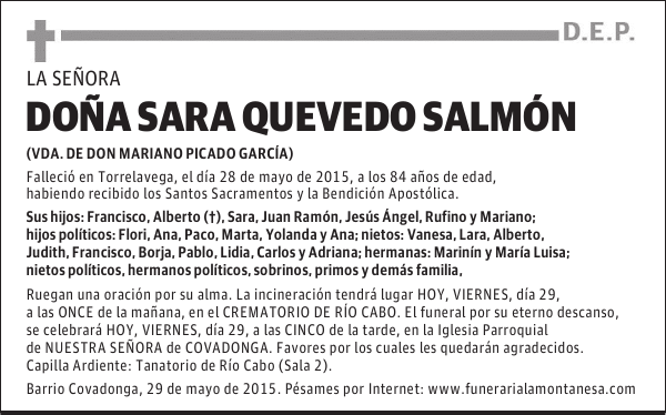 Sara Quevedo Salmón