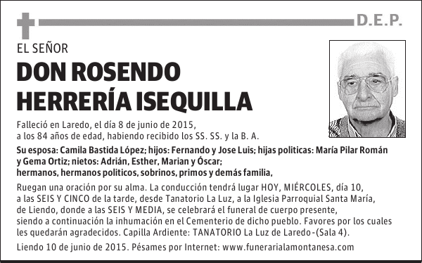Rosendo Herrería Isequilla
