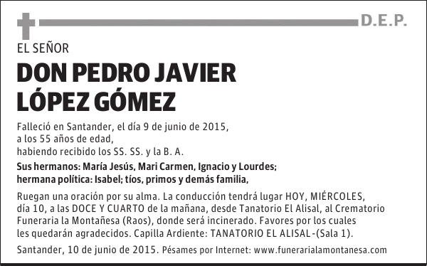 Pedro Javier López Gómez