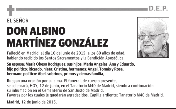 Albino Martínez González