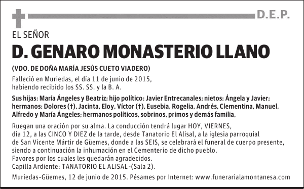 Genaro Monasterio Llano