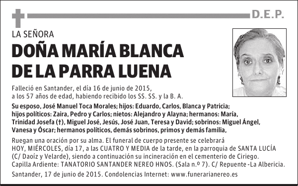 María Blanca de la Parra Luena
