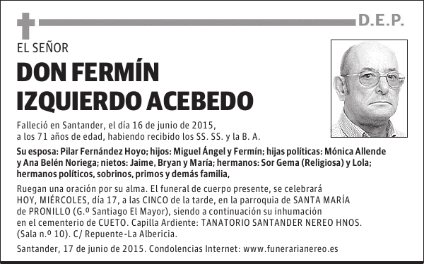 Fermín Izquierdo Acebedo