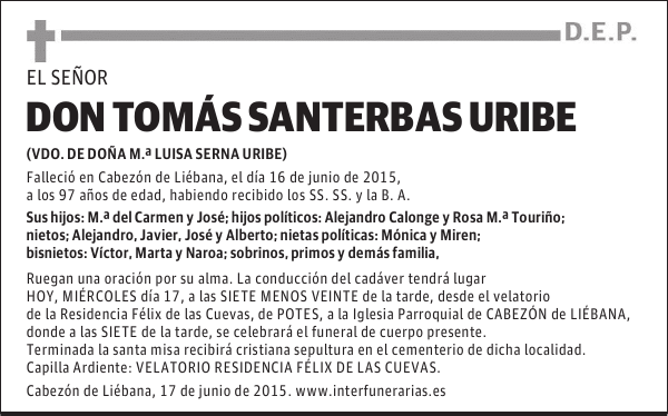 Tomás Santerbas Uribe