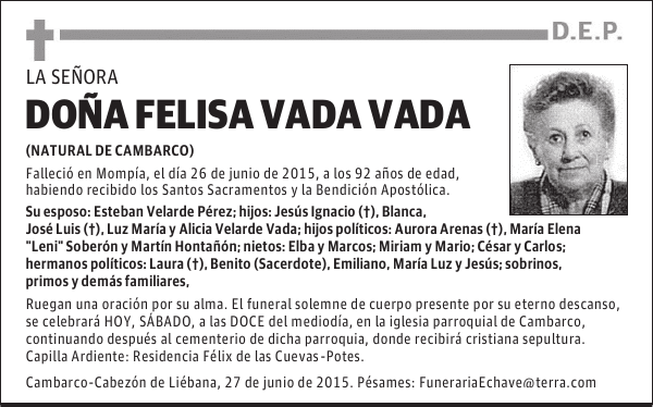 FELISA VADA VADA