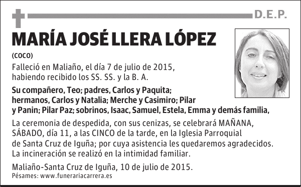 María José Llera López