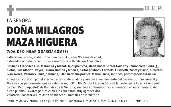 MILAGROS MAZA HIGUERA