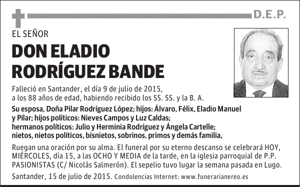 Eladio Rodríguez Bande