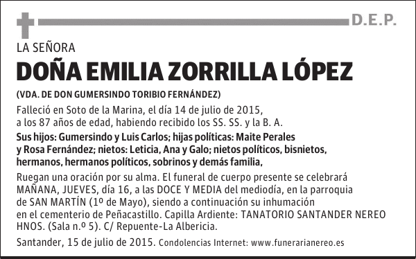 Emilia Zorrilla López