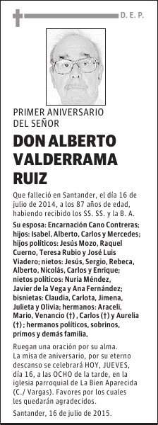 ALBERTO VALDERRAMA RUIZ