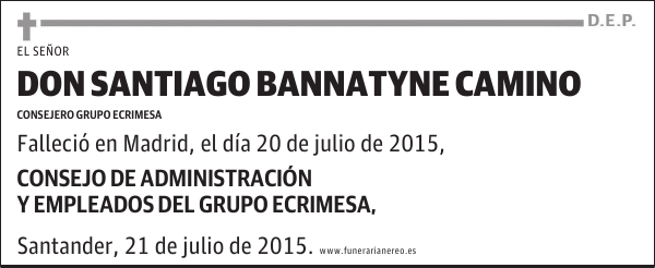 Santiago Bannatyne Camino