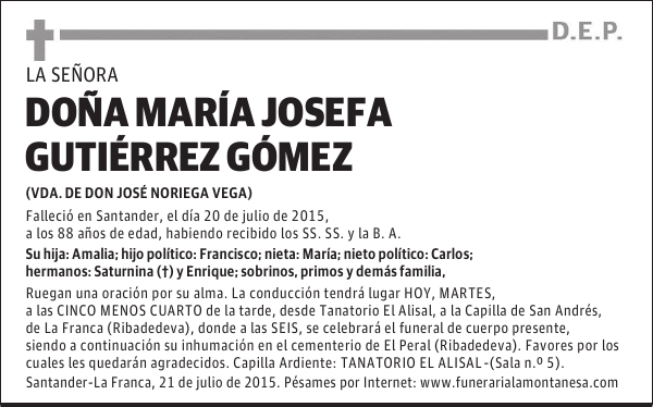 María Josefa Gutiérrez Gómez