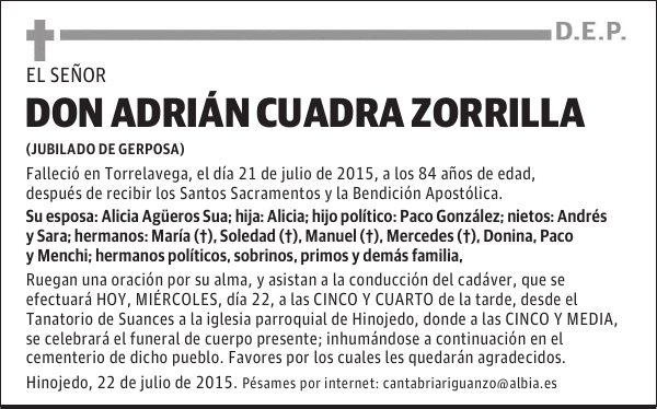 ADRIÁN CUADRA ZORRILLA
