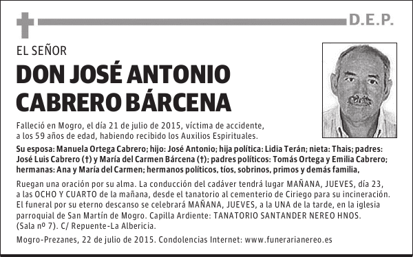 JOSE ANTONIO CABRERO BARCENA