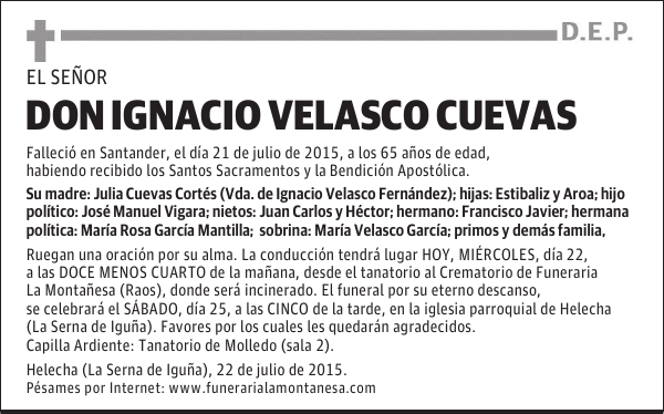 Don Ignacio Velasco Cuevas