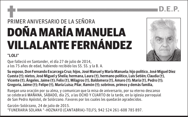María Manuela Villalante Fernández