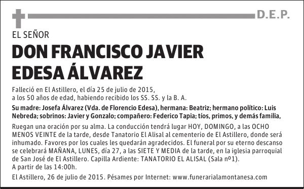 Francisco Javier Edesa Álvarez