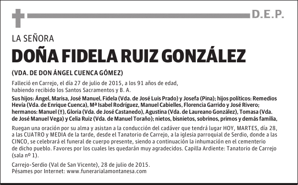 FIDELA RUIZ GONZÁLEZ