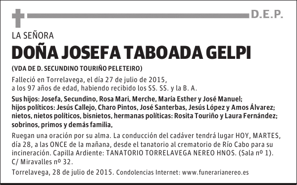 JOSEFA TABOADA GELPI