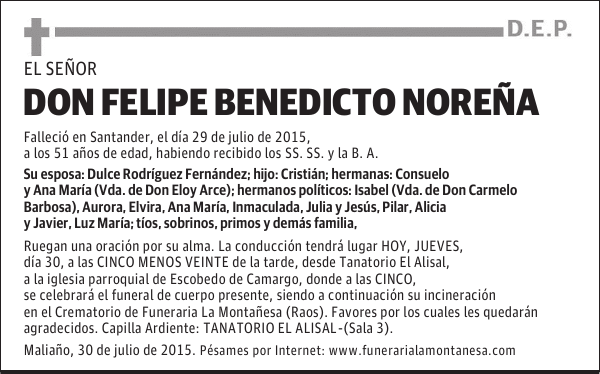 Felipe Benedicto Noreña