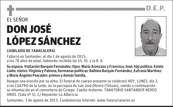 JOSÉ LÓPEZ SÁNCHEZ